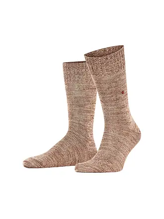 BURLINGTON | Socken KNITTING HILL 40-46 black | camel